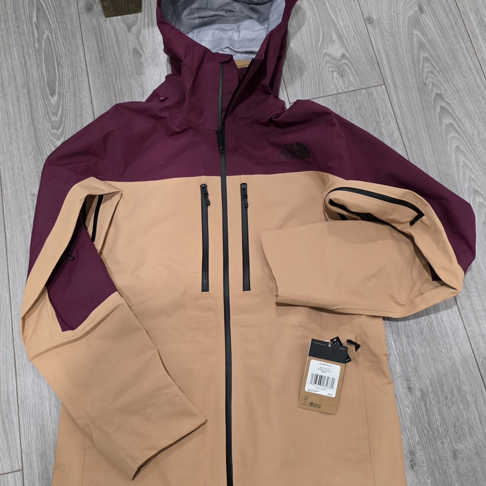 The North Face Maroon and Tan Jacket